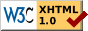 XHTML 1.0 valid