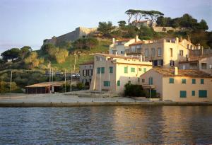 Saint Tropez and its fort in the evening sun