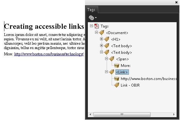 Pdf13 Providing Replacement Text Using The Alt Entry For Links In Pdf Documents Techniques For Wcag 2 0