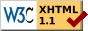 XHTML 1.1有效！