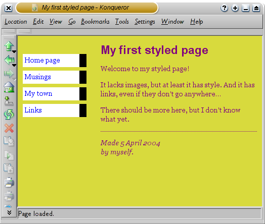inserting css3 menu into a webpage