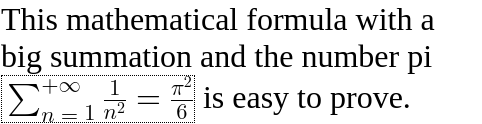 math example (inline)