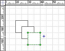 Screenshot of Microsoft Visio 2002 design canvas.