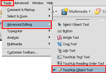 customizing toolbar in adobe acrobat 7 pro