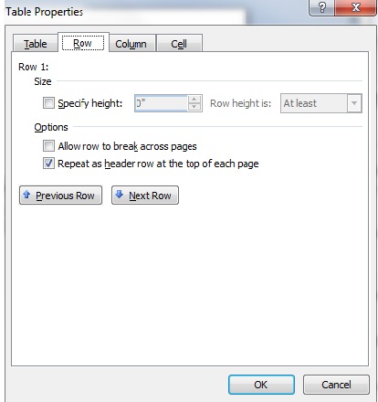how to insert header only on first page in word 2007